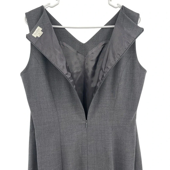Greta Garbo Collection for Nordstroms Sheath Dress Sleeveless Wool size 10 - Picture 7 of 11